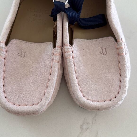 Janie and Jack Suede Driving Shoe in Little Miss Pink Size 5 Toddler - Picture 7 of 9